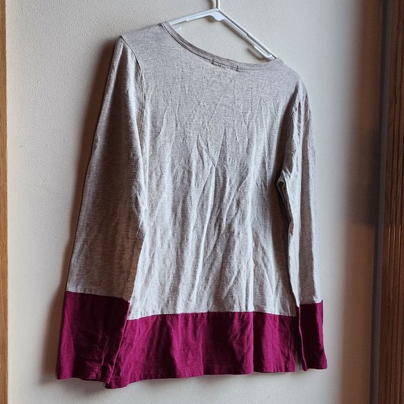 Banana Republic Cream/Magenta Scoop Neck Jersey Size Medium - Picture 13 of 16